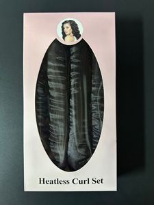 Kit de bouclage intelligent sans chaleur pour cheveux en soie, avec tige en satin doux et chouchous, pour un coiffage de nuit, outil portable pour cheveux ondulés sans dommages - Product Image 5