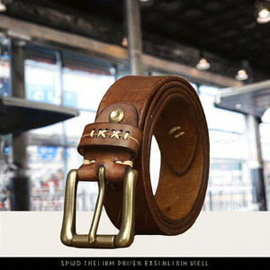 Cinturón de Cuero Genuino con Hebilla de Acero, Personalizable, Venta al por Mayor, Disponible en Todos los Tamaños, a Bajo Precio - Product Image 2