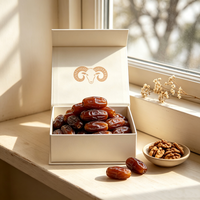 Boîte en papier personnalisée, boîte rigide de luxe durable pour les dattes Medjool du Ramadan, chocolats, emballages cadeaux, vente en gros, logo