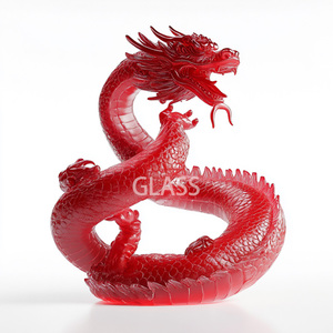 Customised gift boxes and logos Hand-Carved Home Decor <b>Ornament</b> Crystal Dragon <b>Ornament</b> - Product Image 5