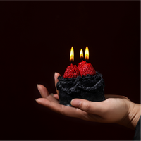 Hadiah Dekorasi Rumah Gaya Kue Manis untuk Liburan Tahun Baru Aromaterapi Buatan Tangan Beraroma Black Forest Ylang Organik