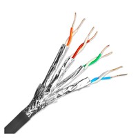 Kabel LAN tembaga penuh, 1000ft UTP/FTP/SFTP Cat6a/Cat7 Harga gulung 305m kabel komunikasi kinerja tinggi