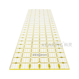 Kearing Règle de Quilting Droite pour Patchwork <span class=keywords><strong>Acrylique</strong></span> 24 "* 6" Lignes de <span class=keywords><strong>Couture</strong></span> Échelle Impériale Règle de Quilting pour Handicrafter KPR2406 - Product Image 3