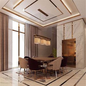 Linh Hoạt 10Mm Thép Không Gỉ Tự Dính Gốm Gạch Trang Trí Dải Tấm Mạ Vàng 8K Gương Dải Trang Trí Nội Thất - Product Image 4