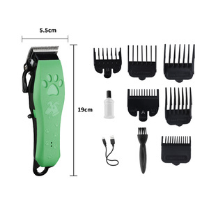 Kemei Professional Pet <b>Hair</b> <b>Clipper</b> Electric Dog Cat Grooming USB Rechargeable <b>Clippers</b> With Stainless Steel Blades - Product Image 4