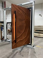 Puertas de Entrada Principales de Aluminio para Villas de Lujo, Puertas de Entrada Personalizadas en 3D