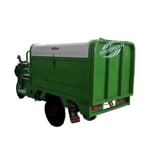 Camion de transfert de déchets électrique à trois roues, 400L, acier inoxydable, 48V, charge utile 100-200kg, autonomie 50-70km, pour gares et aéroports - Product Image 3