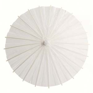 Parapluie en papier blanc Guansen pour enfants japonais, idéal pour le bricolage, la décoration de mariage, les accessoires photo et les loisirs créatifs - Product Image 2