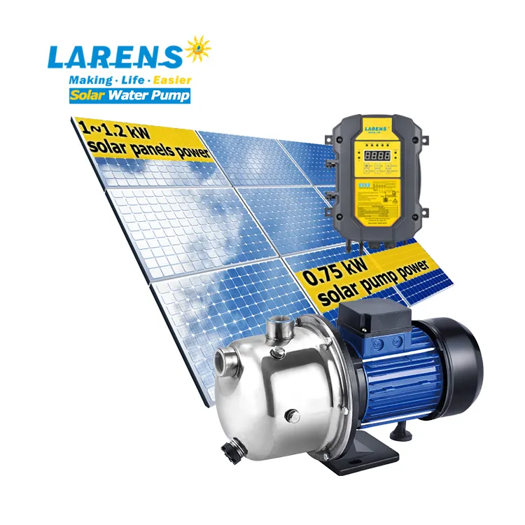 Larens 96V Pompe Surpeseur Solaire Dc Moter 1pk Zonne-Water Booster Druk Waterstraalpomp