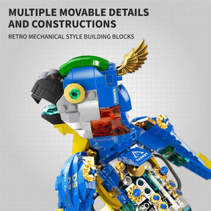 Stelo per bambini Mini mattoni dettagli mobili fai da te creativo modello di pappagallo collezione costruzione blocchi di assemblaggio Kit giocattolo regalo per bambini - Product Image 3