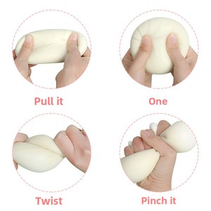 Nouveautés : Jouet anti-stress créatif géant de 25 cm en forme de dumpling à presser, jouet sensoriel souple et mystérieux - Product Image 4