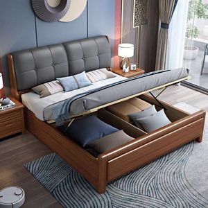 Ofertas <span class=keywords><strong>de</strong></span> Descuento en Camas Modernas <span class=keywords><strong>de</strong></span> <span class=keywords><strong>Madera</strong></span> <span class=keywords><strong>de</strong></span> Lujo <span class=keywords><strong>con</strong></span> <span class=keywords><strong>Respaldo</strong></span> <span class=keywords><strong>de</strong></span> Esponja <span class=keywords><strong>de</strong></span> Alta Densidad Transpirable que Absorbe la Humedad - Product Image 4