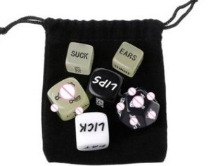 6 jeux de dés amusants en acrylique moulé, carrés, multi-facettes, coins arrondis, pour 2 joueurs, pour les couples et les jeux préliminaires, commerce extérieur - Product Image 2