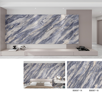 Panneau mural en PVC imitation marbre de haute qualité, imperméable, écologique, décoration intérieure pour villa et bureau