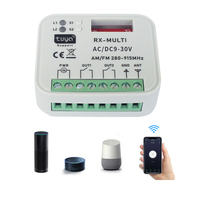 Récepteur de télécommande RF multifréquence Tuya WiFi 2 canaux 280-915 MHz, ouvre-porte de garage universel