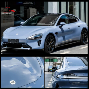 Quick Shipment PET Meteor <strong>Blue</strong> Car Wrap Vinyl Roll Glossy Full Body Change and Protection Color Car Vinyl Wrap - Product Image 3