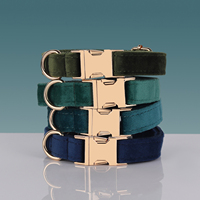 Ensembles de colliers et laisses pour chiens de luxe chauds vente en gros de sangles de chien personnalisées laisse fantaisie colliers pour animaux de compagnie doux réglable tactique chiens de compagnie