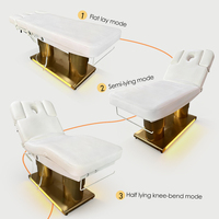 Table de massage électrique moderne à 4 moteurs pour salon de beauté, lit de spa, table cosmétique, chaise de salon de beauté, lit pour extensions de cils