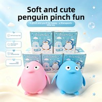 Jouet Squishy Pingouin en Plastique de 18 cm, Réaliste, à Remontée Lente, Anti-Stress, Décompression, Boîte Mystère, pour Garçons, Stock 14+
