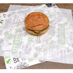 Papel de Envolver para Alimentos de Papel Kraft Recubierto de Cera de una Cara, Impreso Personalizado con la Marca Xinpai, a Prueba de Grasa, de Grado Alimenticio - Product Image 1