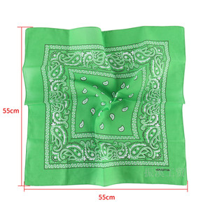 Bandane di cotone <span class=keywords><strong>Bandana</strong></span> di cotone multiuso per gli uomini delle donne vendita all'ingrosso di novità <span class=keywords><strong>verde</strong></span> - Product Image 4