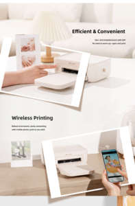 <span class=keywords><strong>Imprimante</strong></span> photo instantanée HPRT CP4100 4x" <span class=keywords><strong>Imprimante</strong></span> portable sans fil pour la maison et les cadeaux, compatible <span class=keywords><strong>iPhone</strong></span>/Android, lot de 54 feuilles - Product Image 2