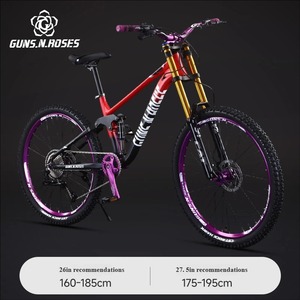 Bicicleta de Montaña MTB de <span class=keywords><strong>27.5</strong></span>/<span class=keywords><strong>26</strong></span> Pulgadas con Suspensión Trasera para Adultos, con Freno Hidráulico para Descenso y Todoterreno, Modelo 120Firework con Campana <span class=keywords><strong>en</strong></span> la <span class=keywords><strong>Rueda</strong></span> Trasera - Product Image 3