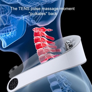 Masajeador Eléctrico Inalámbrico Inteligente para Cuello con 10 Modos y 4 Niveles, Calor, EMS, Tracción Cervical, Batería de 1000mAh, 15 Minutos - Product Image 4