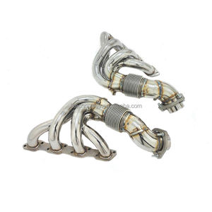 Collettori ad alte prestazioni per <span class=keywords><strong>Ferrari</strong></span> F430 4.3L V8 <span class=keywords><strong>accessori</strong></span> <span class=keywords><strong>auto</strong></span> tubo di scarico 304 acciaio inossidabile Racing testatori a tubo lungo - Product Image 6