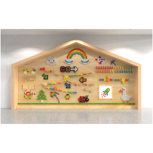 Mur de jeu créatif et imaginatif pour le jeu de rôle, stimulant l'expression, les compétences sociales, les environnements de jeu à la maison et en maternelle, mur STEM - Product Image 5