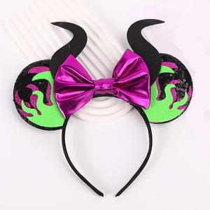 Spider Witch Bar Calabaza Cuerno malvado Diadema de Halloween para niños y adultos Decoraciones de fiesta Nuevo diseño de dibujos animados - Product Image 1