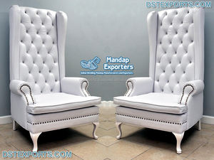 Latest Design Bridal Throne <b>Chairs</b> for Wedding Stage Beautiful Bollywood Inspired Bride Groom <b>Chair</b> Set Made Durable Teak Wood - Product Image 4