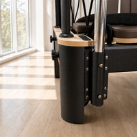 Machine de Pilates Reformer Tower avec barre de poussée pour débutants, seniors, rééducation, petits studios, exercices à domicile et entraînement physique