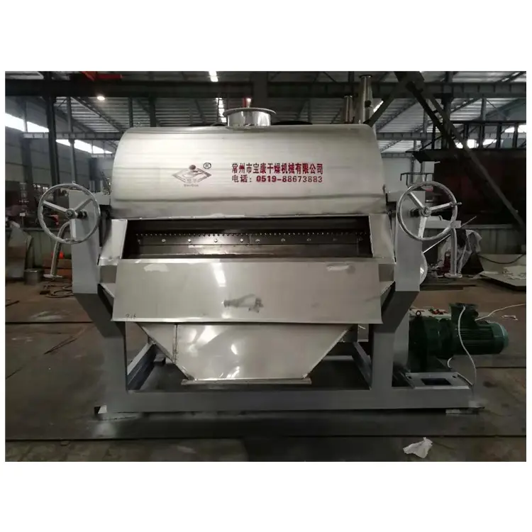 Baokang Small Cassava Starch Rotary Conductive Inner Heating Roller Scraper Drum Dryer for for liquid or viscous materials