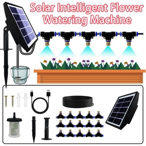 Self Watering System for Indoor Greenhouses & Potted Plants Solar Irrigation Pump <b>Timer</b> Plastic Material for Greenhouse Watering - Product Image 4