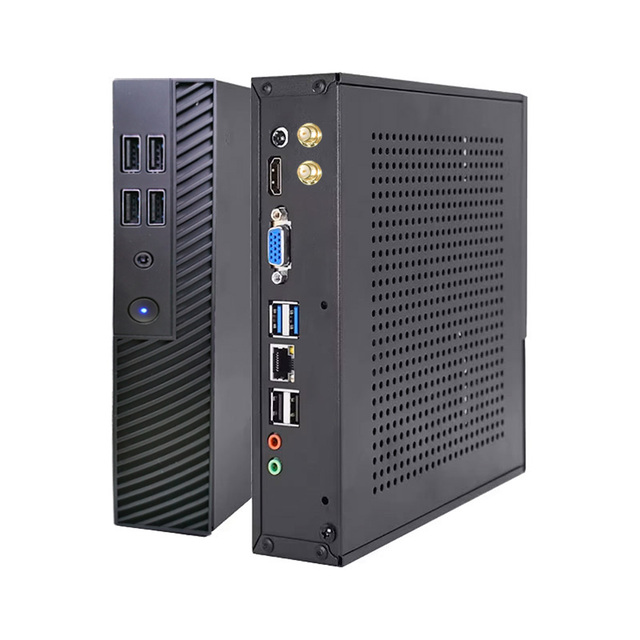 Wholesale 10th Intel Core I3 I5 I7 Barebone Mini Desktop PC Win10 Win11 Pro Office Dual Display VGA for EU US AU CN Power Plug