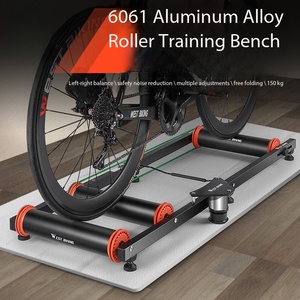 Soporte de Entrenamiento para Bicicleta Plegable y Portátil WEST BIKING, de Aleación de Aluminio, 5.4 kg, Marco Ligero, Ajustable, para Preparación Previa a la Carrera - Product Image 1