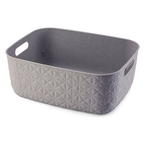 Cesta de plástico reciclado (38x29x14,5cm) SOFTEX Dove Grey K258715 - Product Image 1