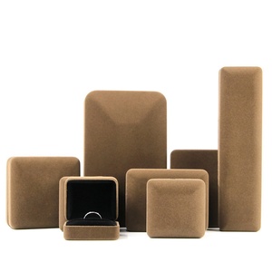 Premium Velvet Jewelry Boxes Set Rectangle Shape for Rings Pendants <b>Bracelets</b> & Chains - Product Image 1