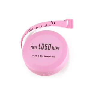 Wintape Wholesales Customized Pink 1.5Meter 60Inch Line Sewing Body Retractable Soft Measuring Tape Tool