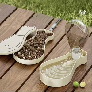 Garrafa de Água para Cães com Design de Perna de Frango, Portátil, Ecológica, de Plástico, Automática, Recipiente de Comida, Tigela à Prova d'Água para Viagens ao Ar Livre - Product Image 1