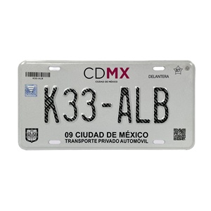 Plaques complètes de moto de véhicule, <span class=keywords><strong>plaque</strong></span> d'<span class=keywords><strong>immatriculation</strong></span> personnelle, plaques d'<span class=keywords><strong>immatriculation</strong></span> en relief de haute qualité pour le gouvernement - Product Image 6