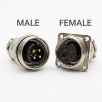 Câble d'aviation GX12 2 broches mâle-femelle 12 mm, ensemble de connecteurs moulés étanches IP65 pour alimentation de caméra, capteur de lumière LED