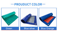 Bâche universelle résistante à l'eau pour l'extérieur, tissu de revêtement PE bleu, bâche pour couverture