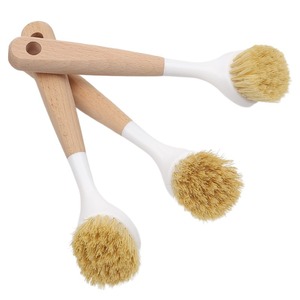 Cepillo de Sisal con Cabeza Redonda y Mango de Madera de Haya, Herramienta de Limpieza Ecológica para Cocina - Product Image 4