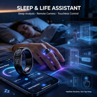 Monitor de Salud Inteligente con Resistencia al Agua IP68, Monitor de Ritmo Cardíaco y Sueño, Anillo Inteligente para Fitness, Seguimiento de Salud para iOS y Android, OEM, ODM, SDK
