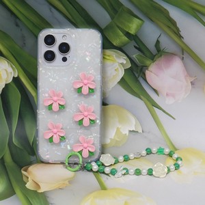 <span class=keywords><strong>Coque</strong></span> de téléphone 3D Stéréo Fleur avec Sangle Perles DIY pour iPhone <span class=keywords><strong>6</strong></span> 11 14 15 16 17 Pro <span class=keywords><strong>Samsung</strong></span> <span class=keywords><strong>Galaxy</strong></span> – Housse Mignonne pour Filles - Product Image 5