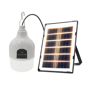 300W Outdoor Solar LED Emergency Camping Light White IP65 Lead-acid 3000mAh 2 <b>Lamp</b> Heads 3 Hours Dimmable <b>Remote</b> <b>Control</b> - Product Image 1