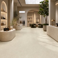 Carrelage en porcelaine marbrée mate de qualité supérieure 600x1200mm R10 antidérapant et imperméable pour sol et mur de salon