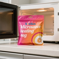 Sachet d'emballage alimentaire de sauce en plastique personnalisé haute température cornue avec feuille d'aluminium allant au micro-ondes pour la cuisson du lait
